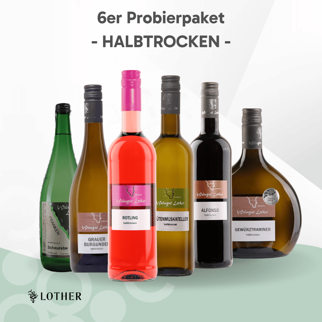 6er Probierpaket halbtrocken