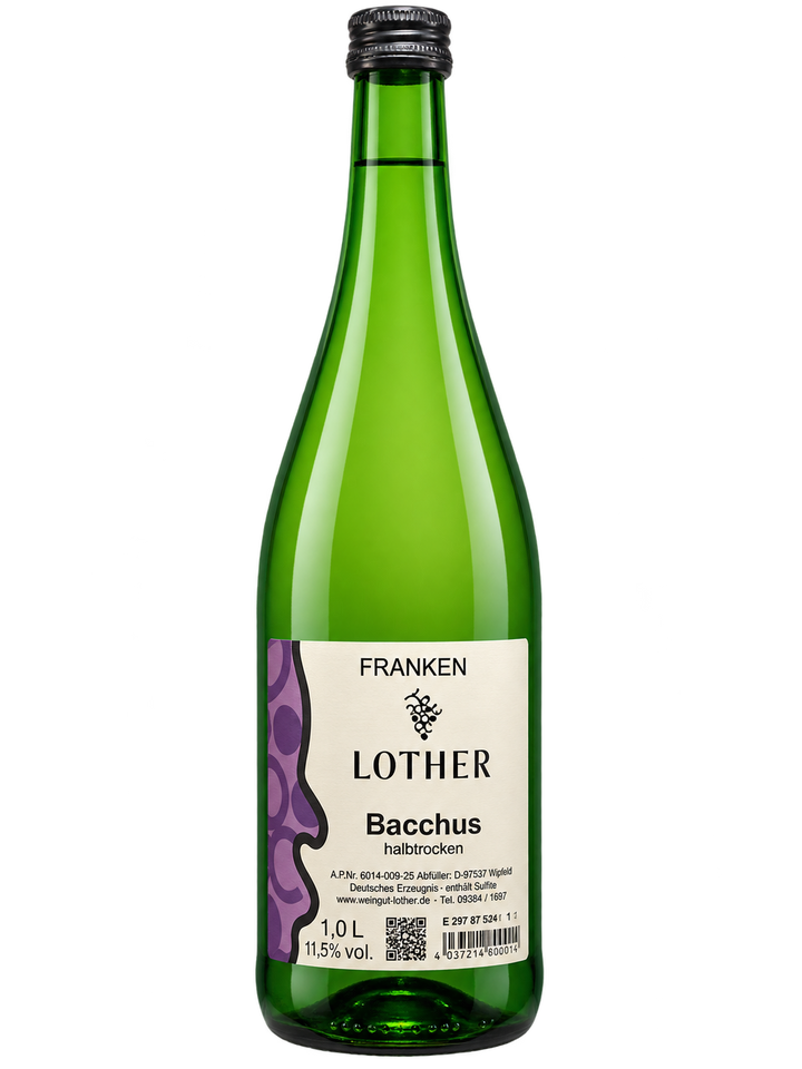 Bacchus QbA halbtrocken 1L