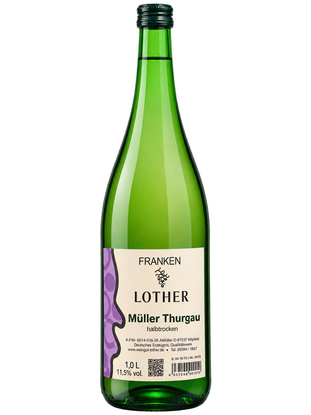 Müller-Thurgau Qualitätswein halbtrocken 1L