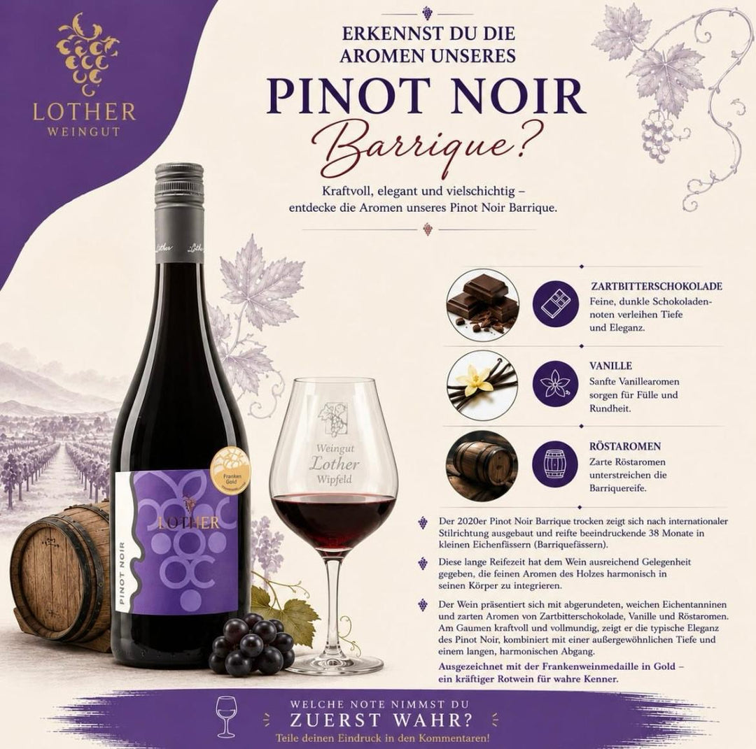Wipfelder Zehntgraf Pinot Noir QbA Barrique trocken 0.75 L